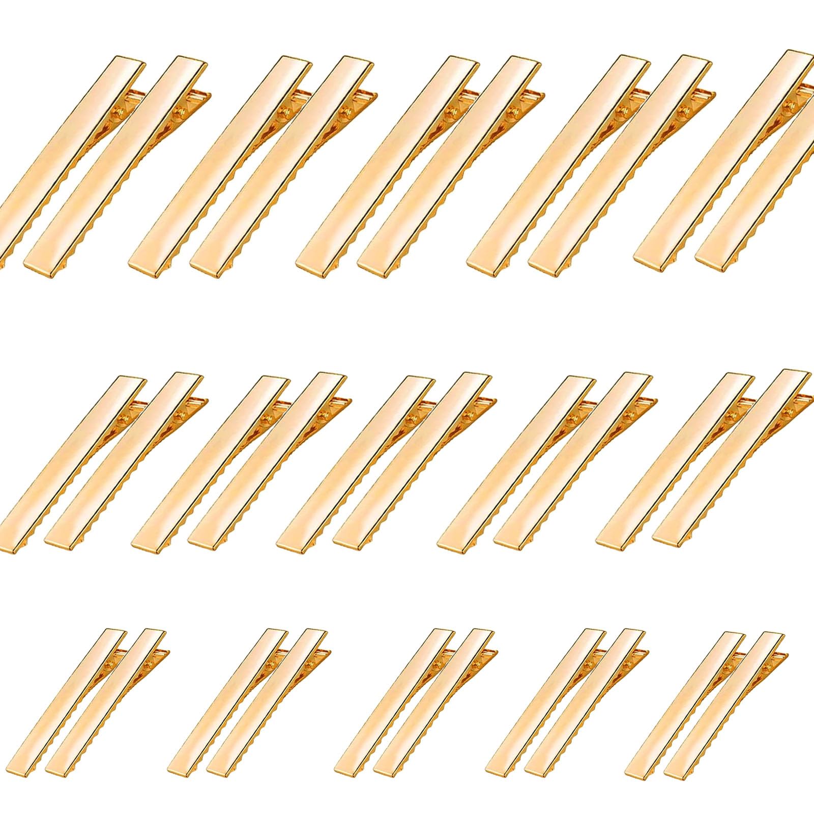 Amazon | ヘアクリップ土台 3サイズ 30個セット, シルバー, DIY